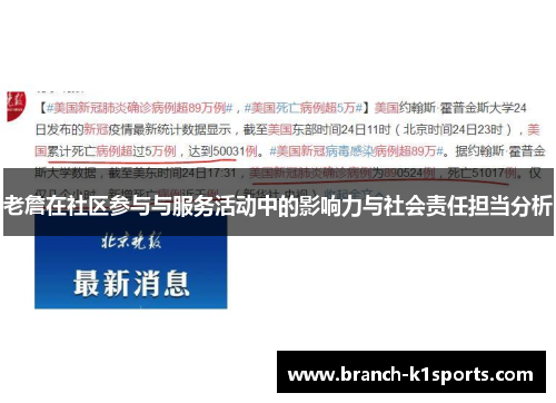 老詹在社区参与与服务活动中的影响力与社会责任担当分析