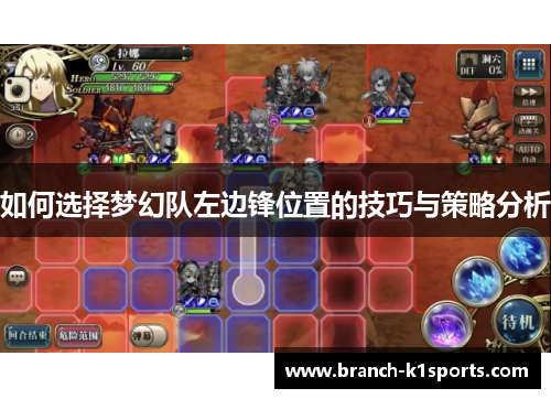 如何选择梦幻队左边锋位置的技巧与策略分析