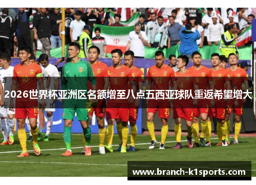 2026世界杯亚洲区名额增至八点五西亚球队重返希望增大